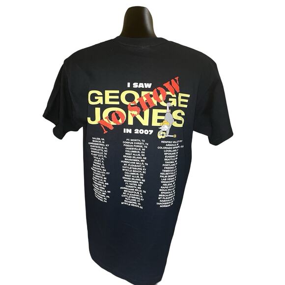George Jones “No Show” Tour 2007 T-Shirt – Size M - Picture 2 of 9